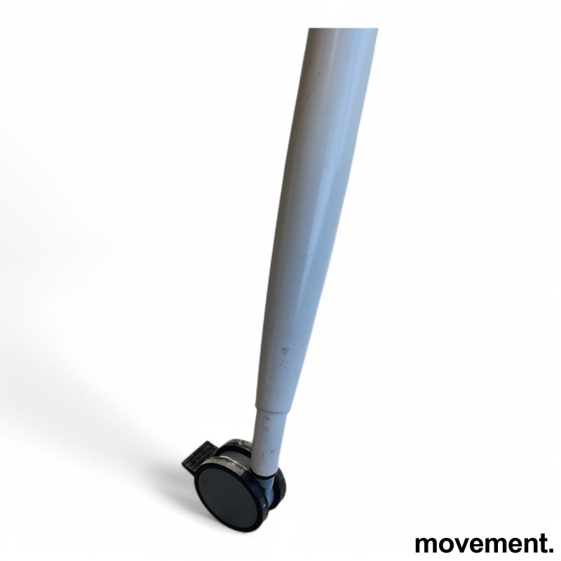 Trixagon bord på hjul Hvit laminat,