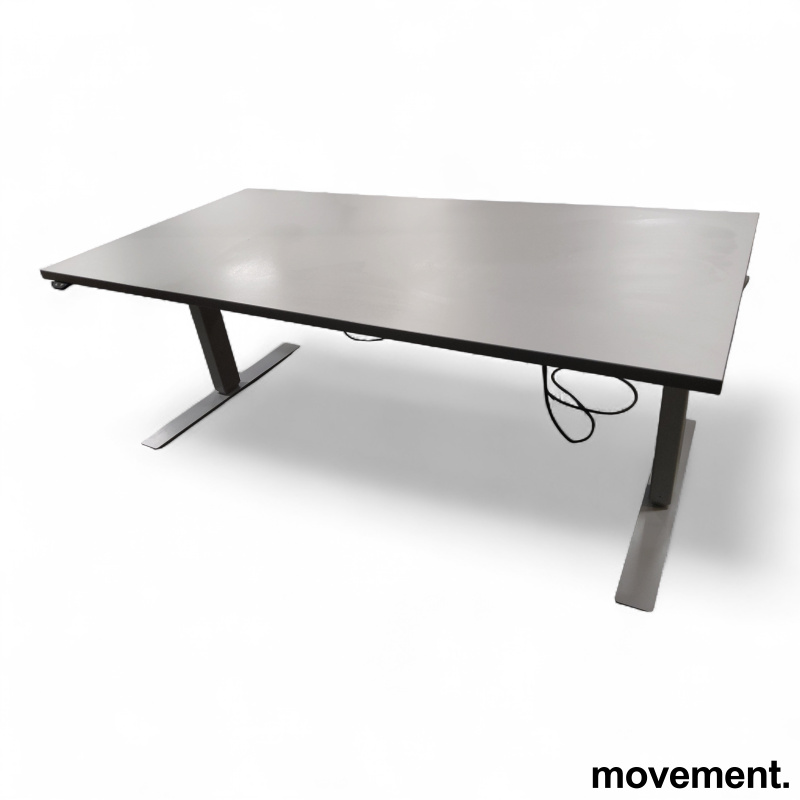 Hevsenk 160x80cm Lys grå laminat, - 1 / 4