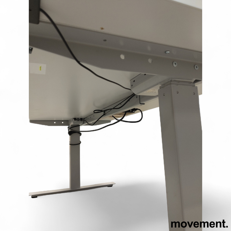 Hevsenk 160x70cm Lys grå laminat, - 4 / 5