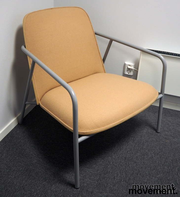 Pad lounge Ferskenfarget stoff, - 1 / 3