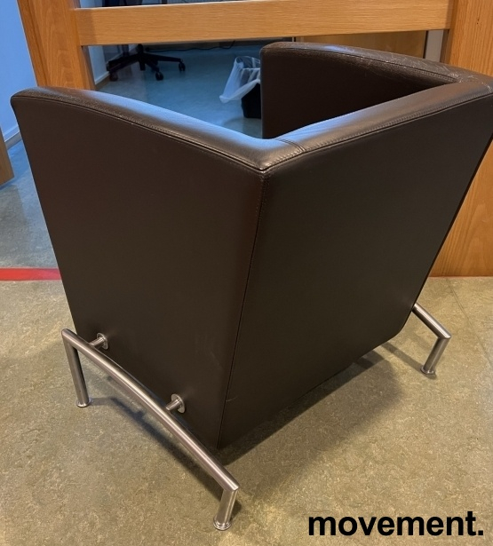 Cox Club Mørkt brunt skinn, Pent