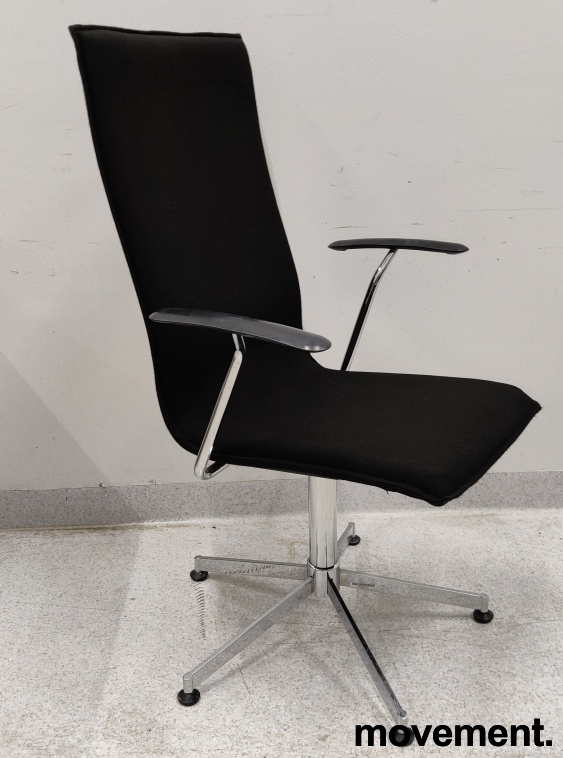 Inferno med høy rygg Sort stoff, - 4 / 6