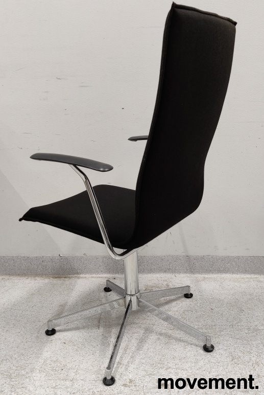 Inferno med høy rygg Sort stoff, - 2 / 6