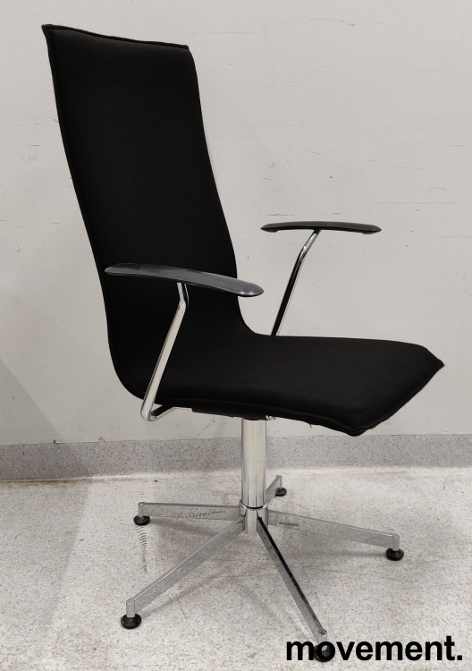 Inferno med høy rygg Sort stoff,