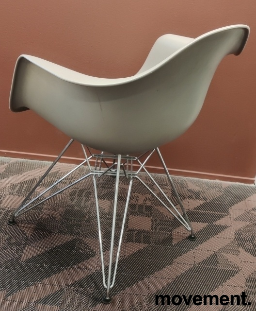 Eames Plastic Armchair DAR Varmgrå, - 3 / 4