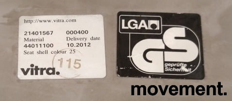 Eames Plastic Armchair DAR Varmgrå, - 4 / 4