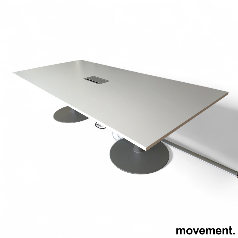 Møtebord 265x120cm Hvit laminat, - 1 / 3