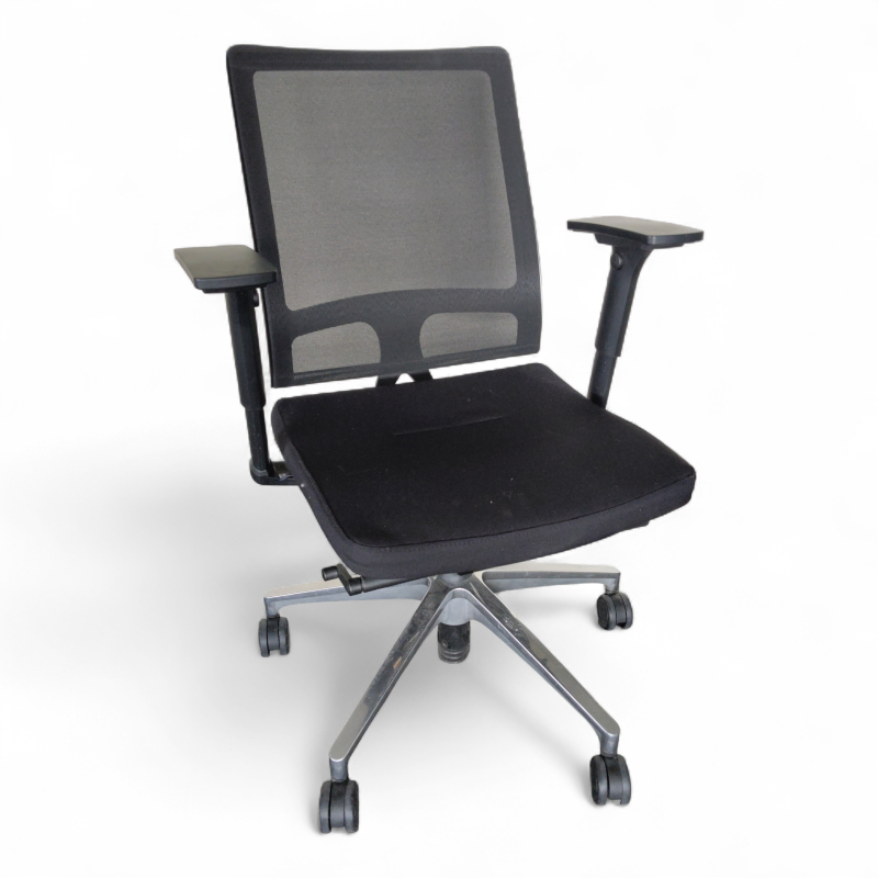 Open Mind 100, armlene Sort mesh,