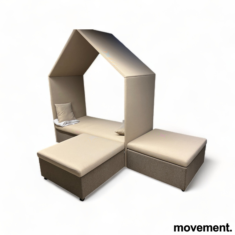 Half a Hut Lounge lys Beige (Fidivi - 3 / 3