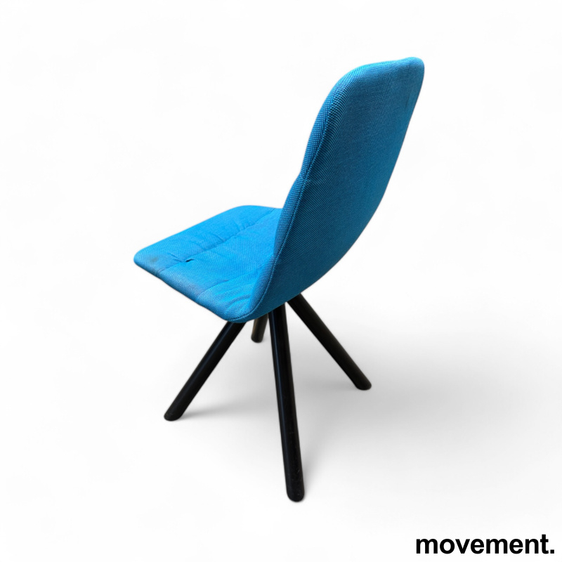 Maarten Wooden swivel base Turkis