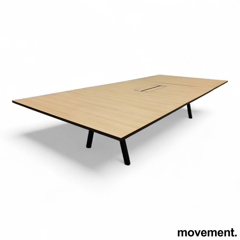Lux møtebord 360x160cm EIk laminat, - 1 / 2
