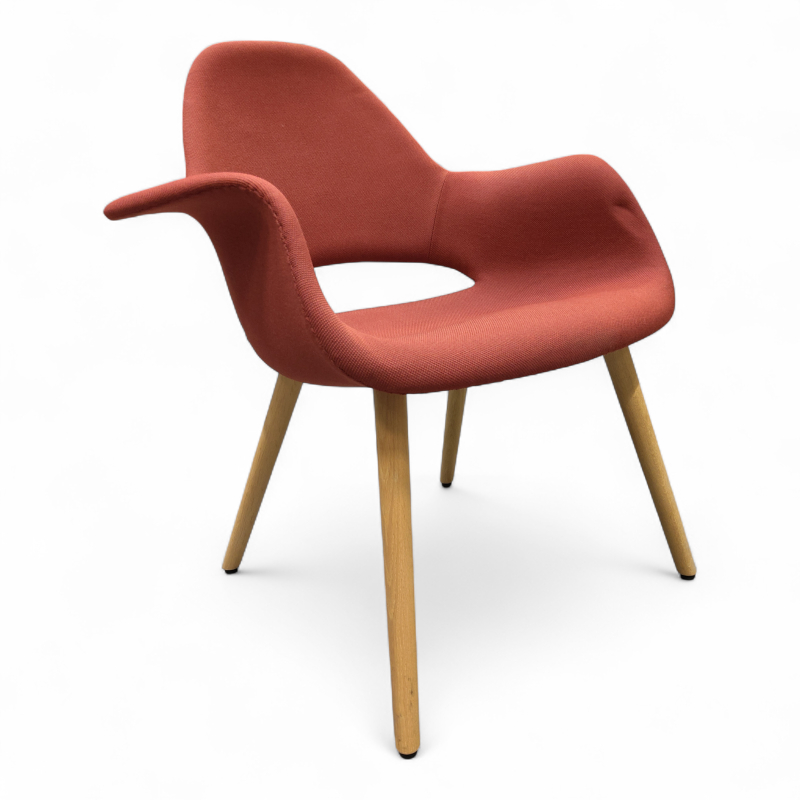 Organic Chair Lys rødt stoff(