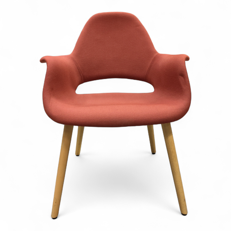 Organic Chair Lys rødt stoff(