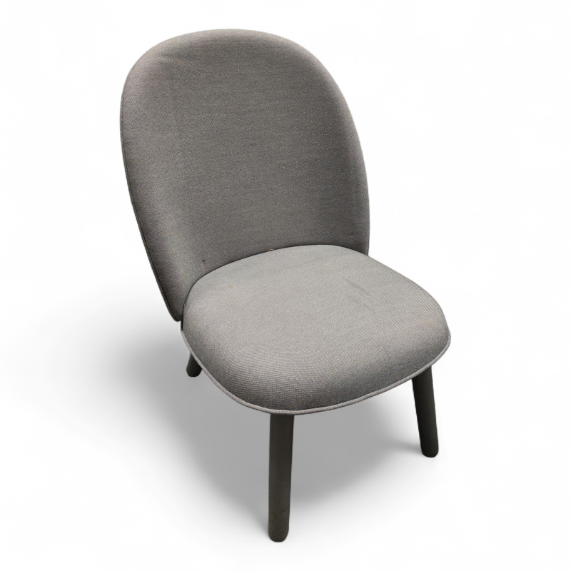 Ace Lounge Chair Oak Grått stoff,