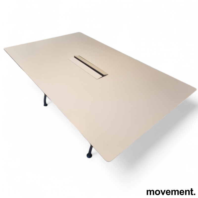 Møtebord 180x110cm Hvit laminat, - 1 / 2