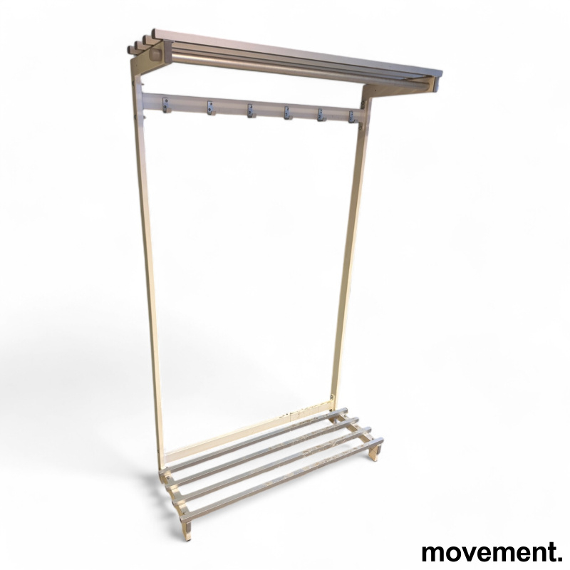 Garderobestativ 105cm bredde Lys