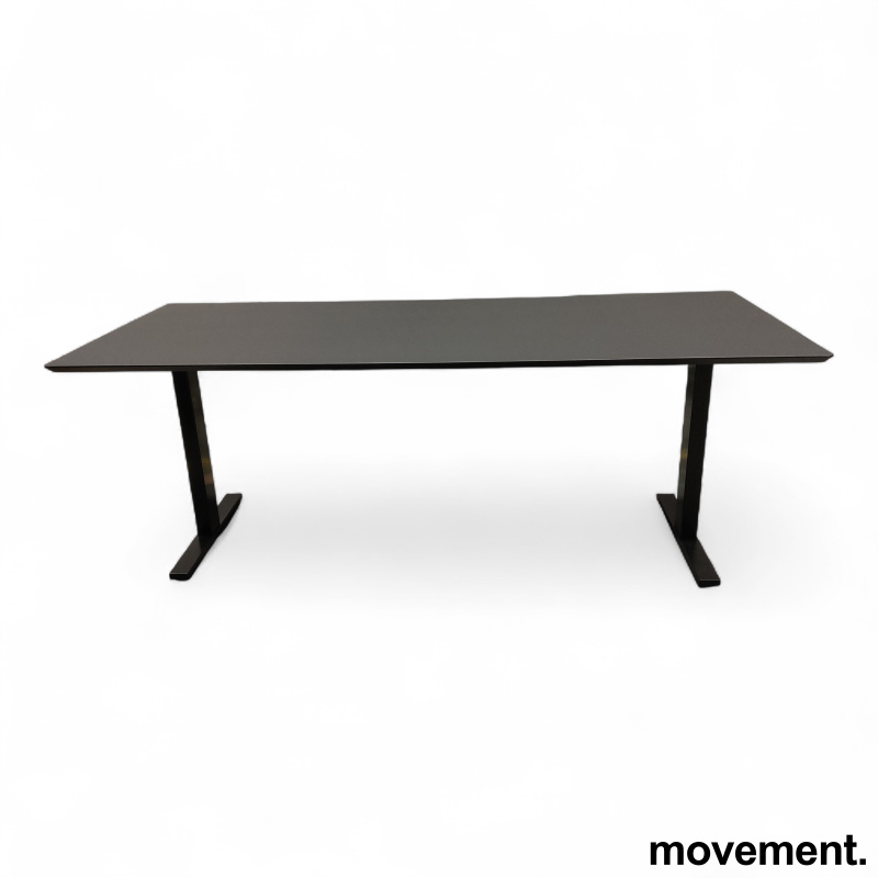 Square møtebord 200x80cm Sort - 1 / 2