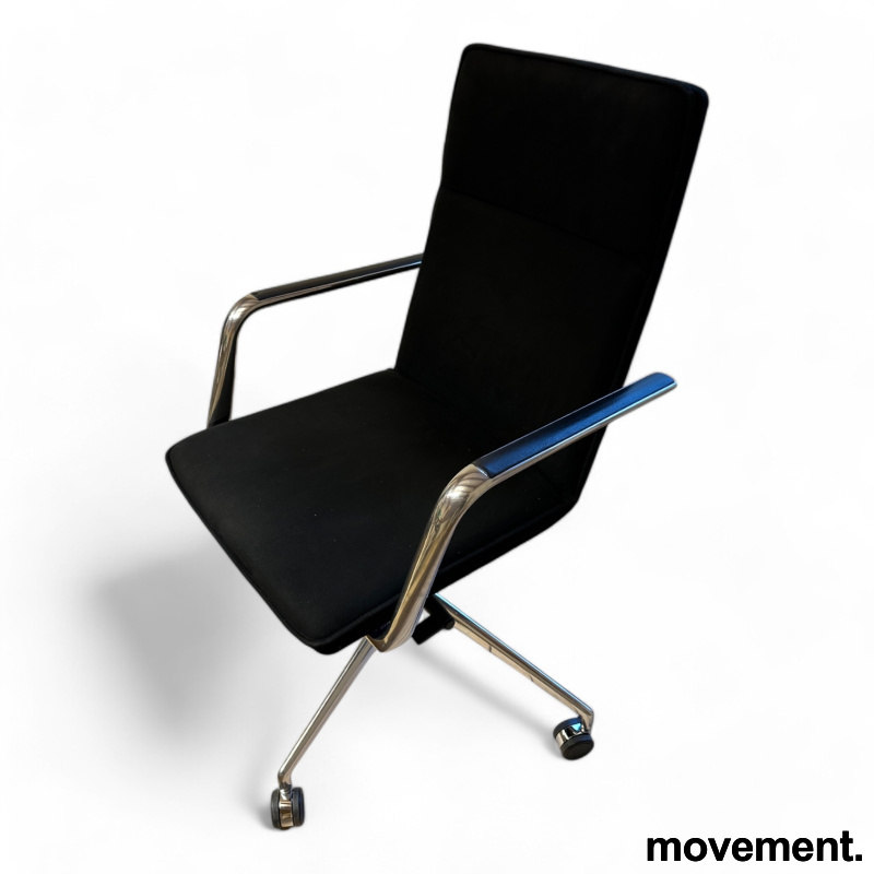 Fina Soft med hjul og armlene Sort - 1 / 2