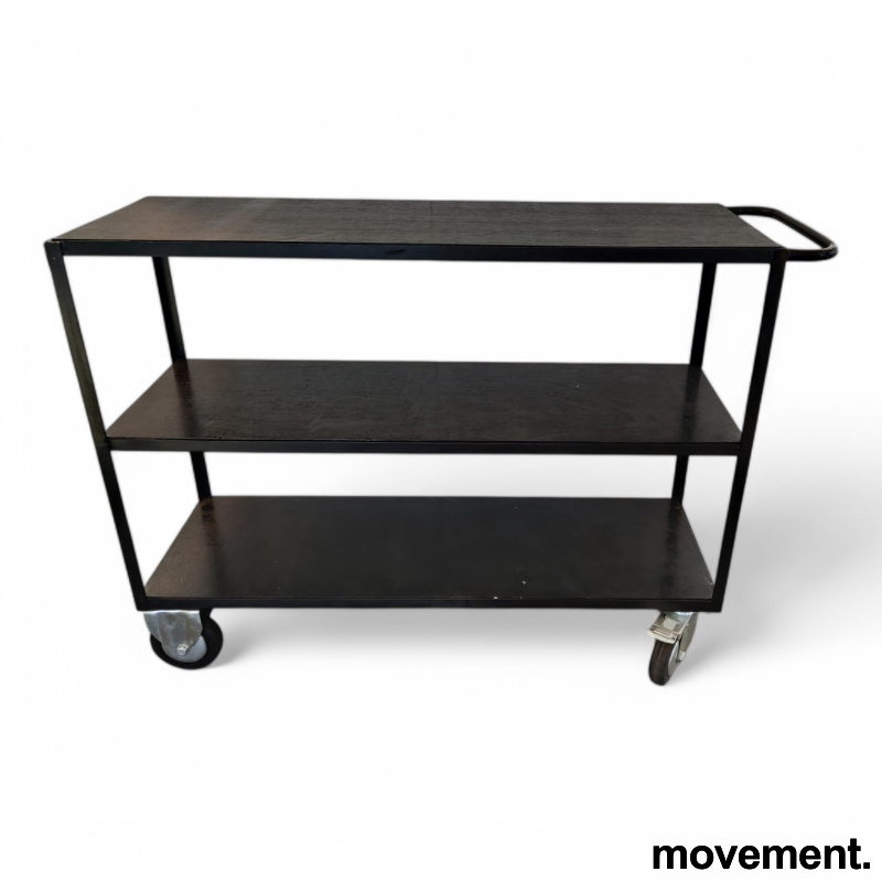 Tralle 130x40cm Sortbeiset, Pent - 1 / 6