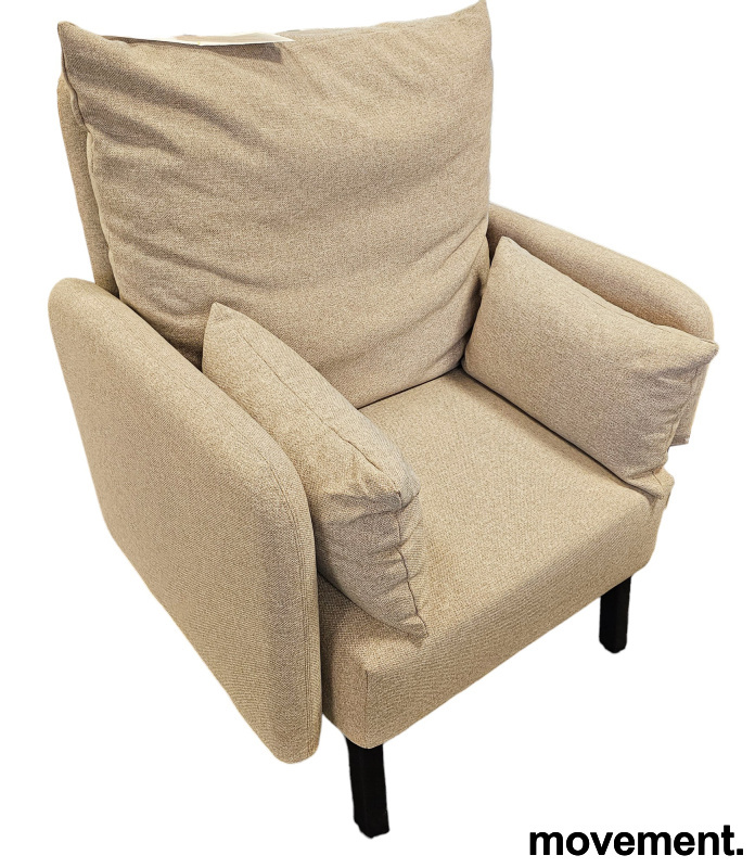 Dahlia 821 Beige stoff, ben i sort, - 1 / 2