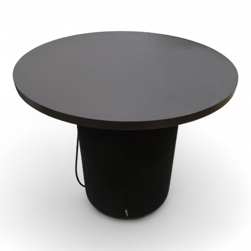 dB pillar bord Ø=85cm Sort