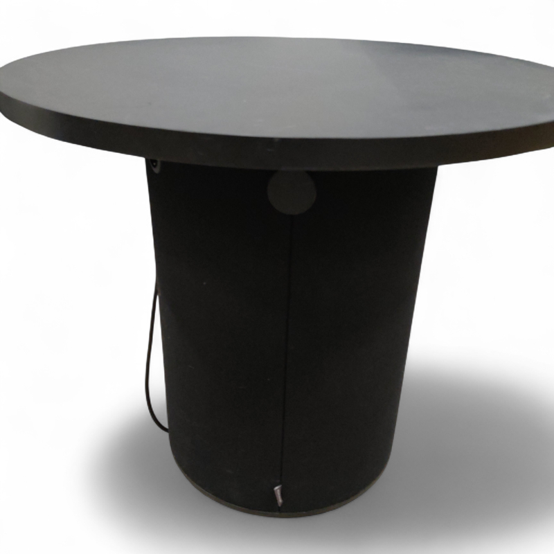 dB pillar bord Ø=85cm Sort