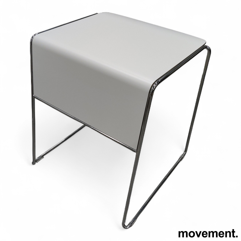 Tutor Single Hvit laminat, krom - 1 / 2