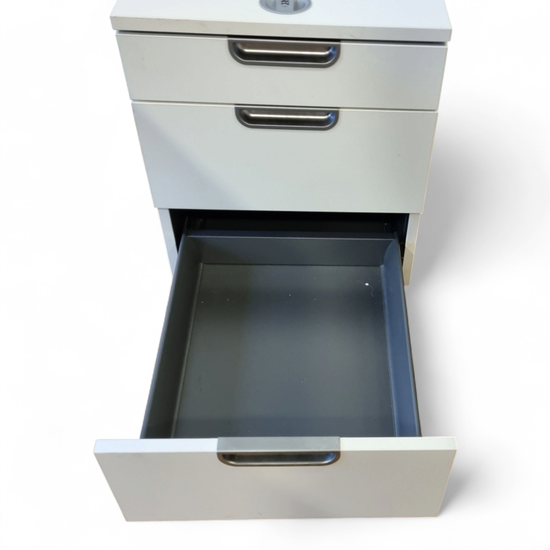 Galant skuffeseksjon 3skuffer Hvit,