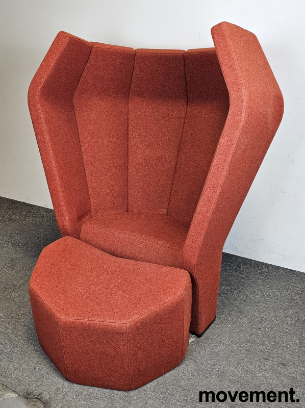 Beatnik alkovestol med ottoman - 2 / 4