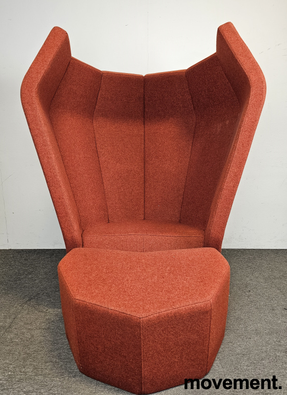 Beatnik alkovestol med ottoman - 3 / 4