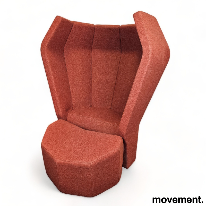 Beatnik alkovestol med ottoman - 1 / 4