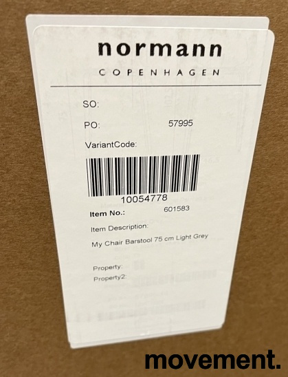 My Chair wood barstol 75cm Lys grå, - 3 / 3