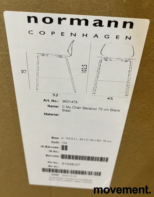 My Chair barstol 75cm Sete i lys - 3 / 3