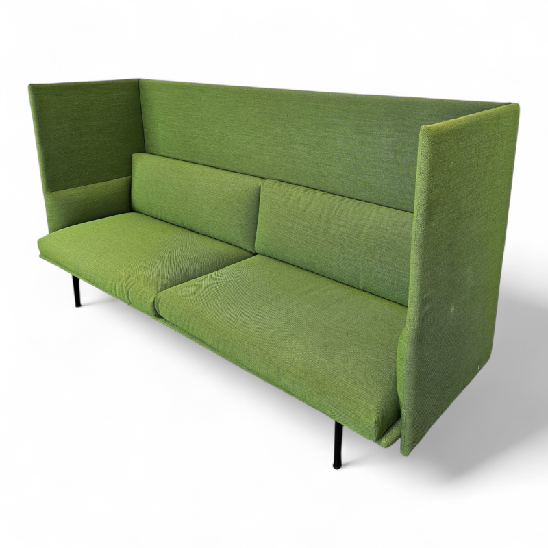 Outline Highback 3-seter sofa Grønt
