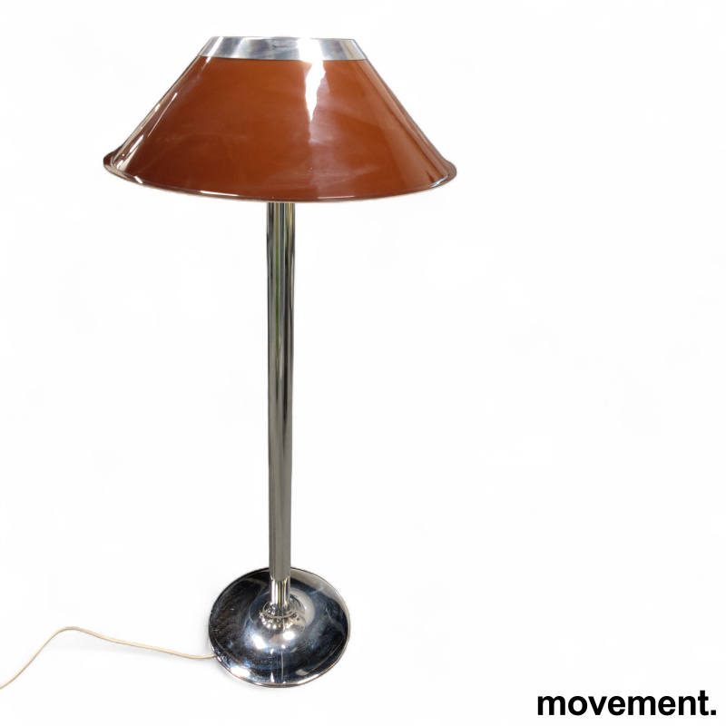 Mars gulvlampe Brun skjerm, krom - 2 / 2