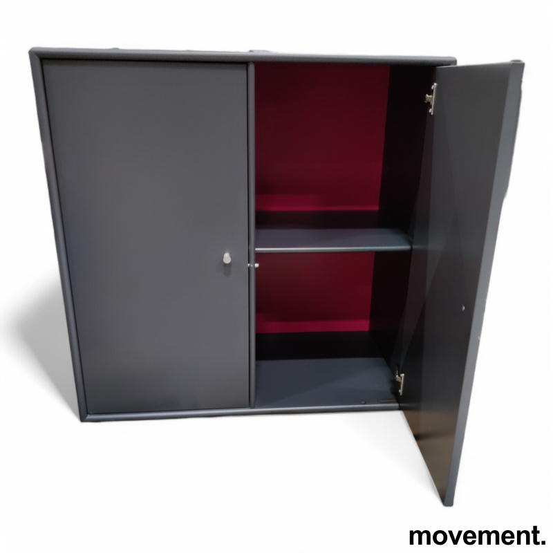 Skap 1118 Cover Mørk grå, rosa