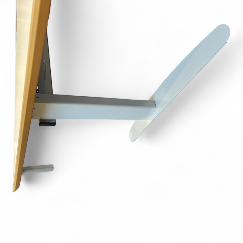 Hevsenk skrivebord 180x100cm Hvit