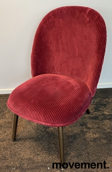 Ace Lounge Chair Steel Mørkt rosa