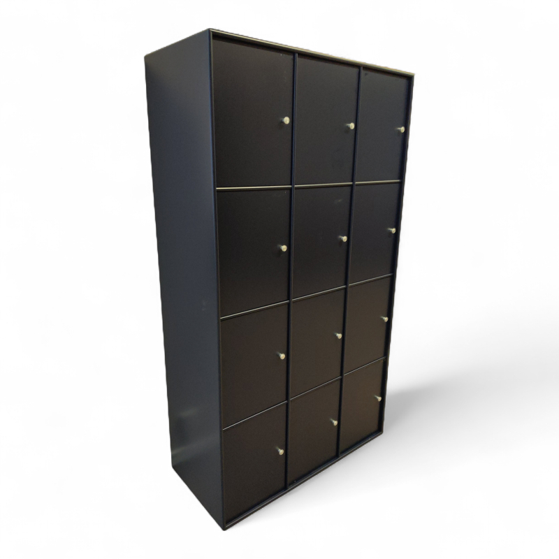 Lukeskap 12 luker, RFID Mørk blå,