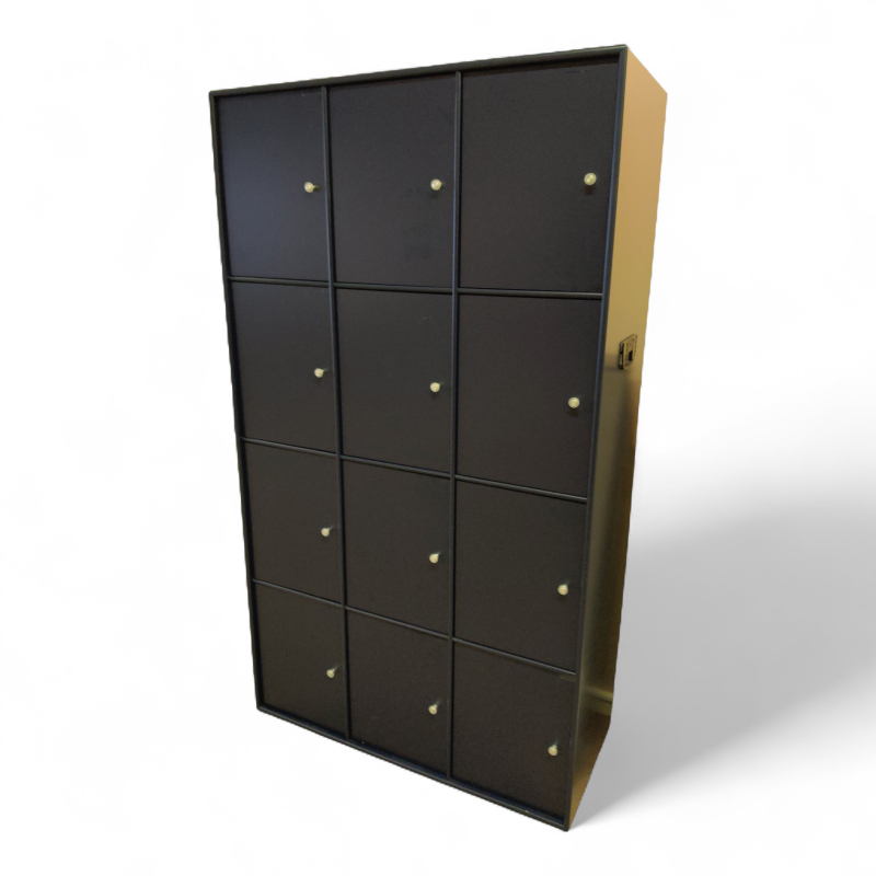 Lukeskap 12 luker, RFID Mørk blå,