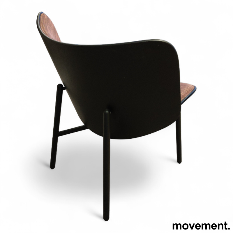 Dapper Mørk korall stoff, - 2 / 3