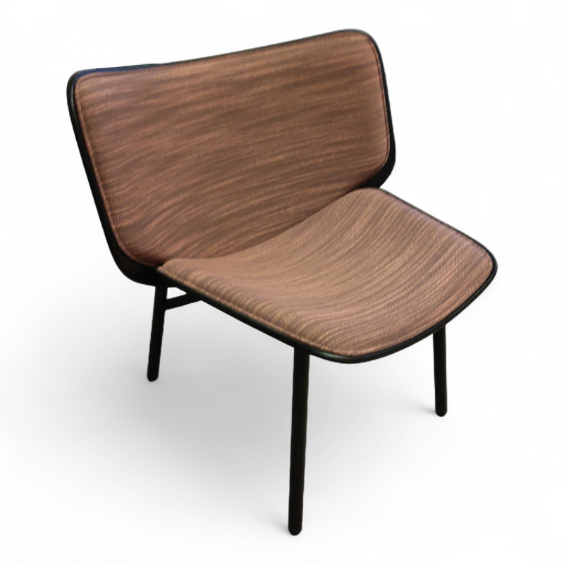 Dapper Mørk korall stoff,