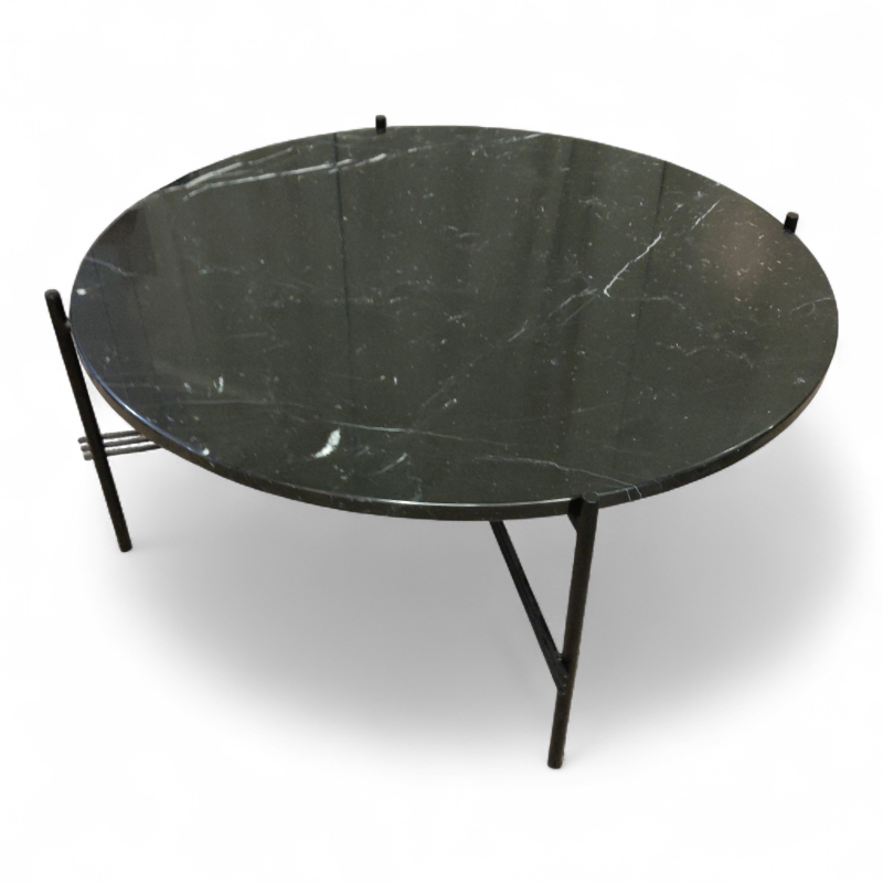 TS Coffee table Marble Ø=105cm Sort