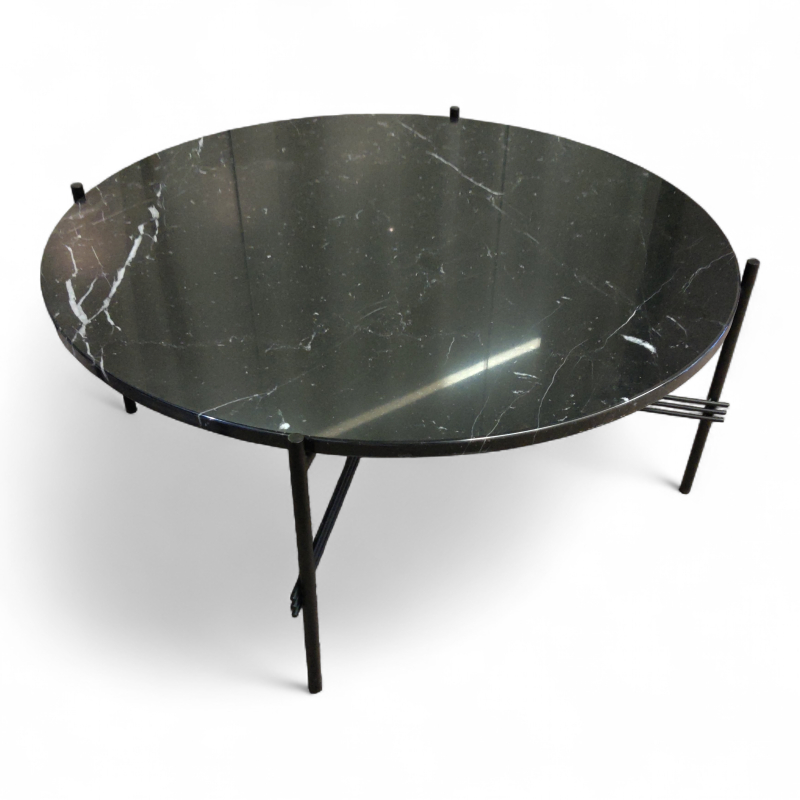 TS Coffee table Marble Ø=105cm Sort