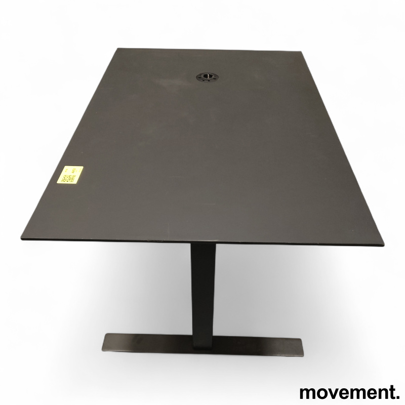 Møtebord hevsenk 120x80cm Sort