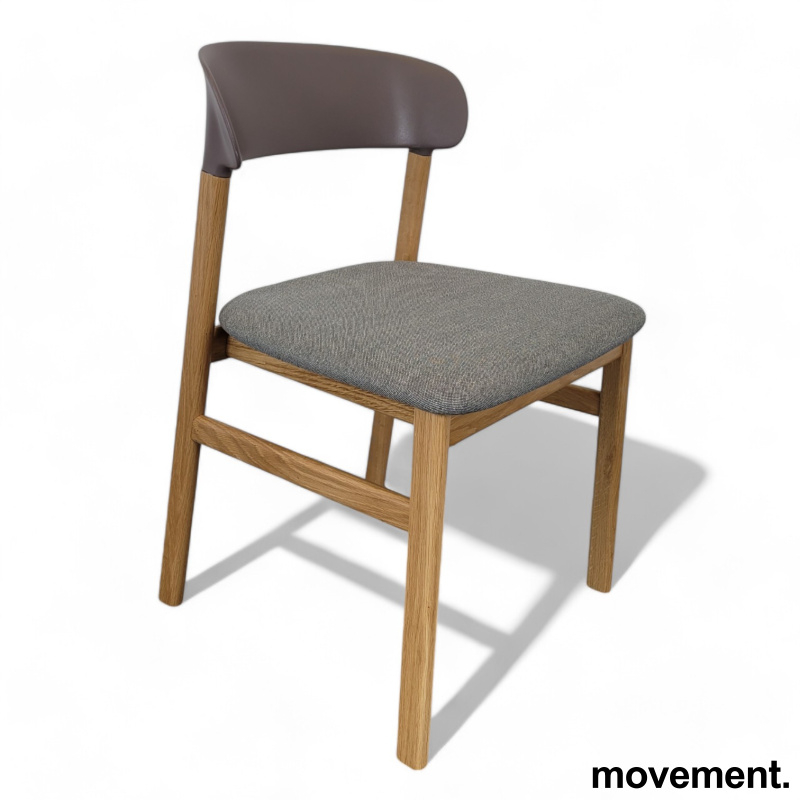 Herit Chair, polstret sete Varmgrå,