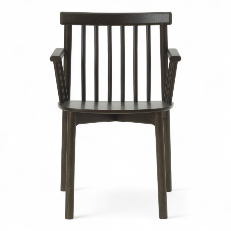 Pind Armchair Brunbeiset askefiner,