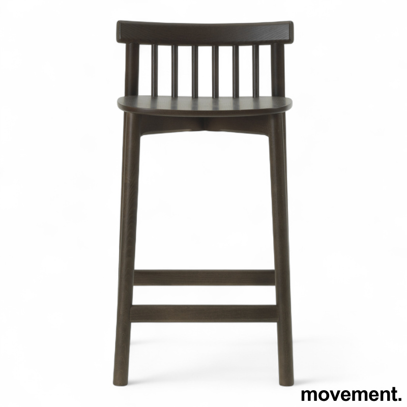 Stk. 14 Pind Barstool 65cm Brunbeiset askefiner, Ubrukt Normann Copenhagen 2.
