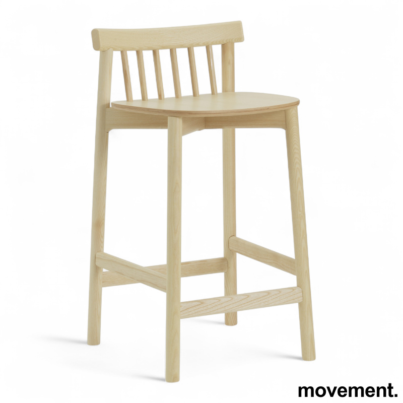 Pind Barstool 65cm Askefiner, - 1 / 2