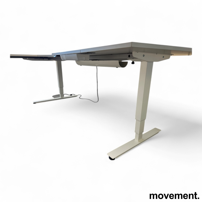 Izi pro 240x130cm venstre Lys grå